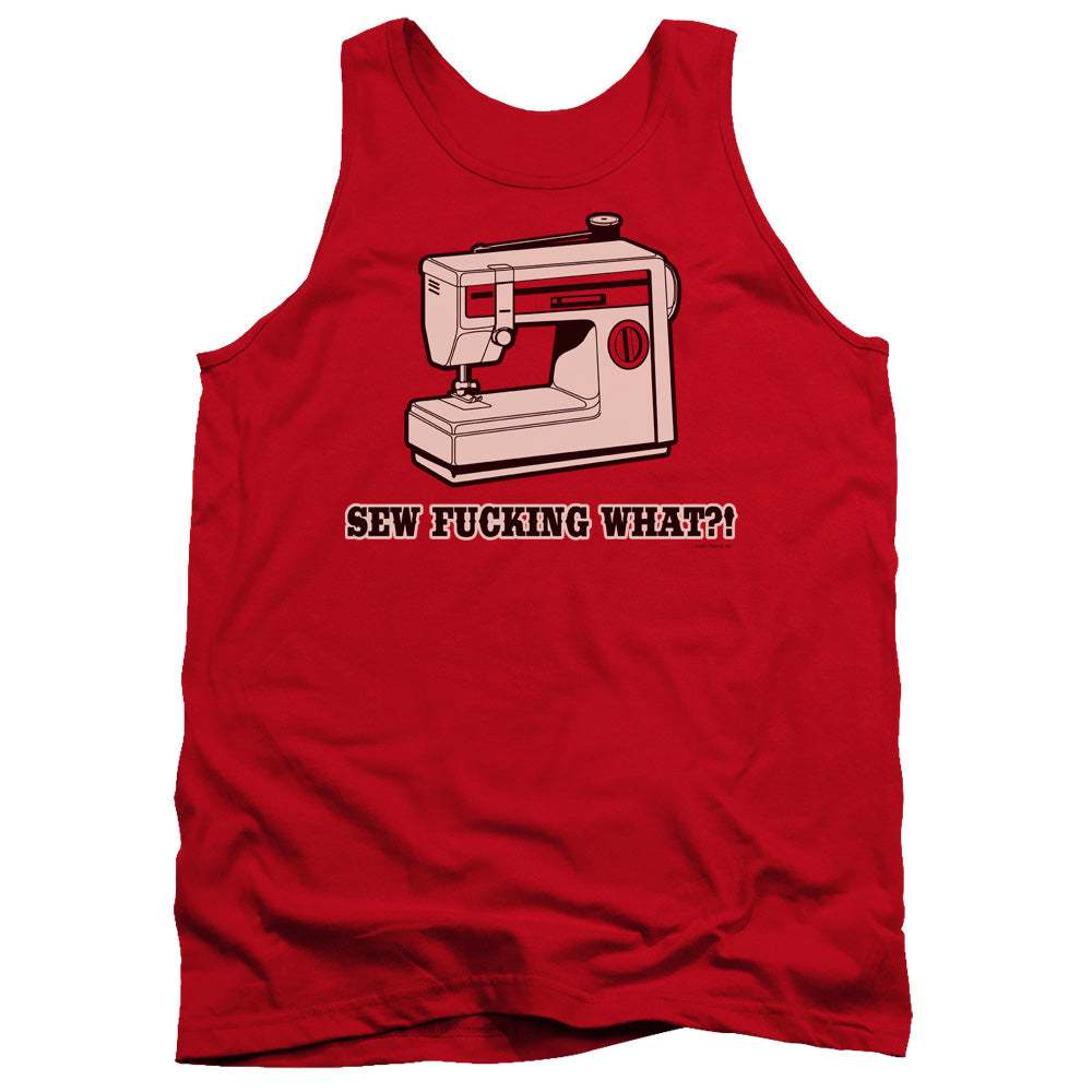 Sew Fing What Mens Tank Top Shirt Red