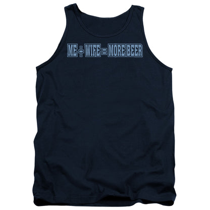 More Beer Mens Tank Top Shirt Navy