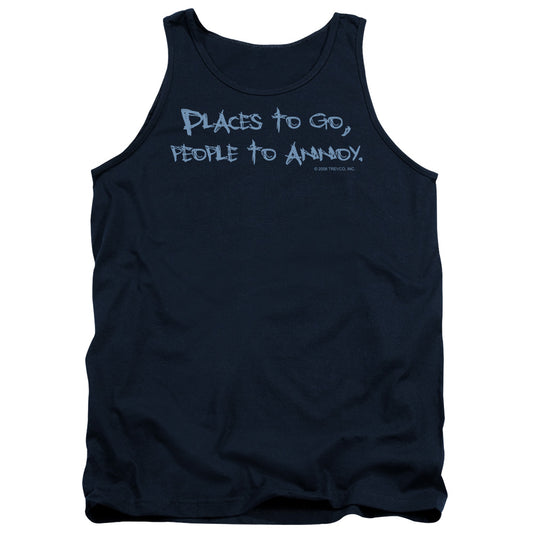 People To Annoy Mens Tank Top Shirt Navy