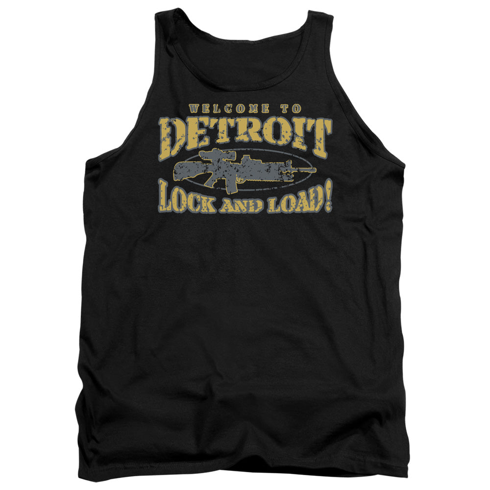 Lock And Load Mens Tank Top Shirt Black