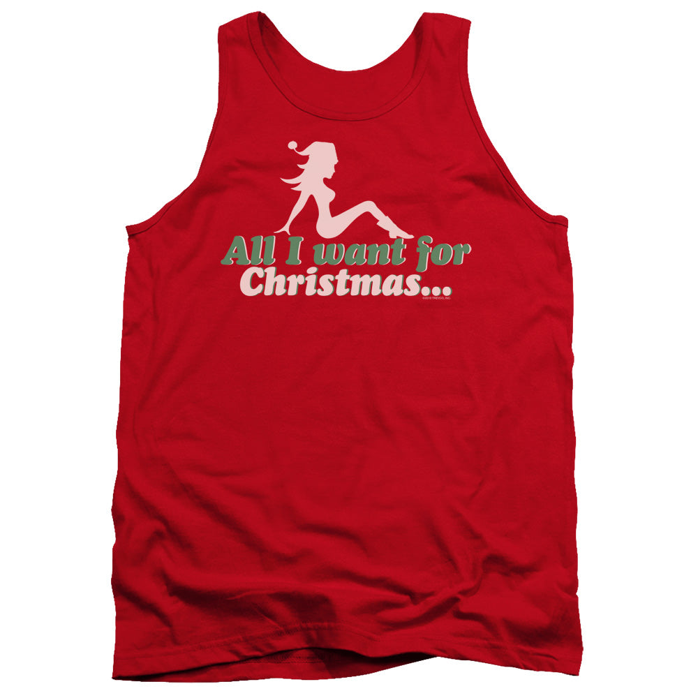 All I Want Mens Tank Top Shirt Red