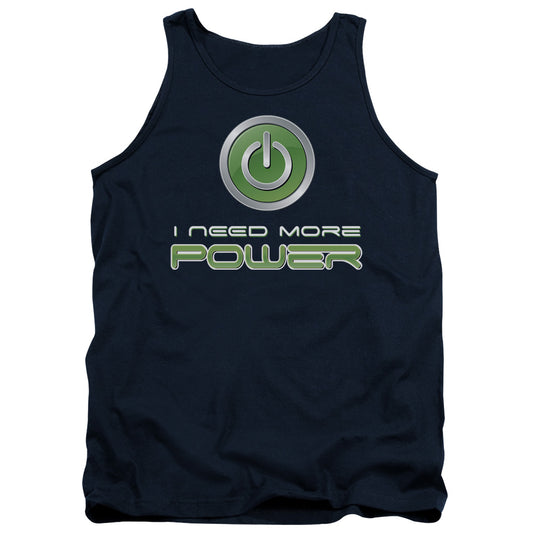 More Power Mens Tank Top Shirt Navy