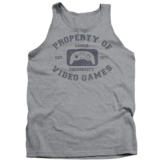 Gamer University Mens Tank Top Shirt Athletic Heather