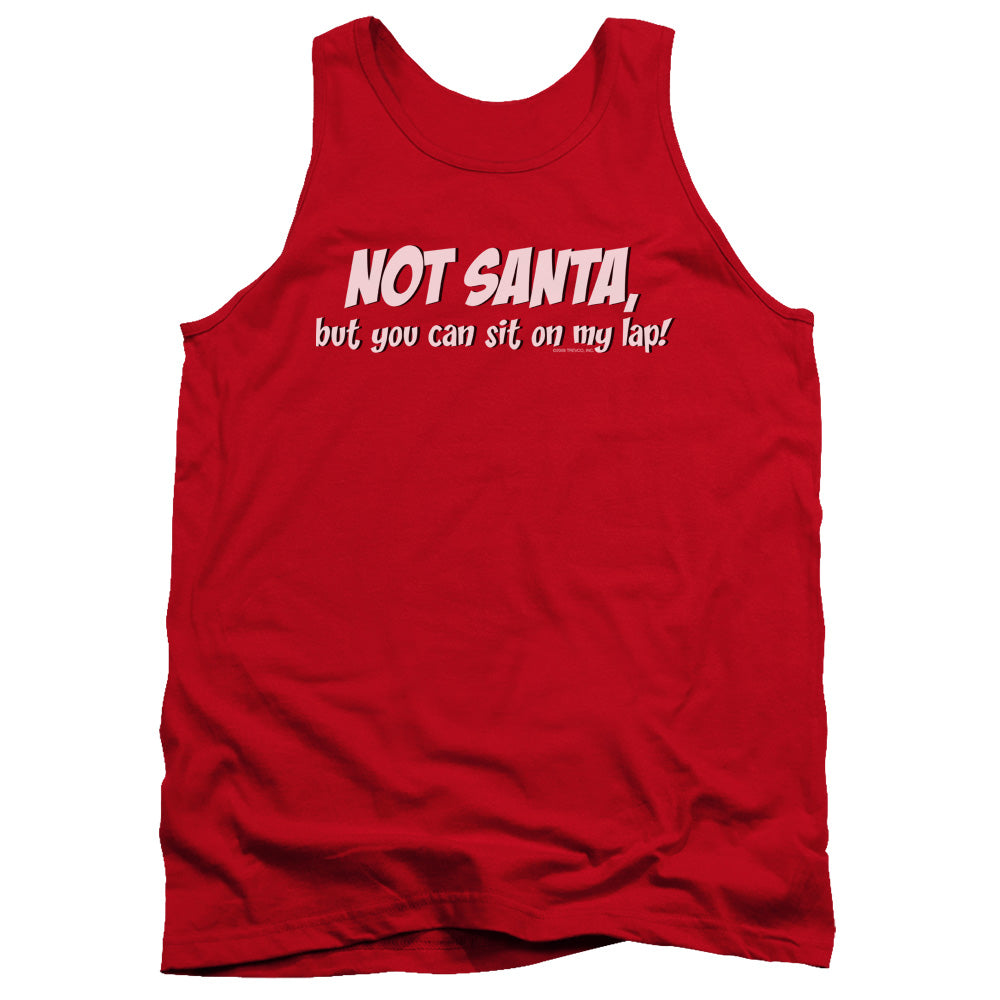 Not Santa Mens Tank Top Shirt Red