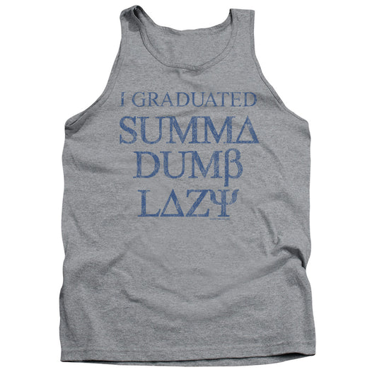 Summa Dumb Lazy Mens Tank Top Shirt Athletic Heather