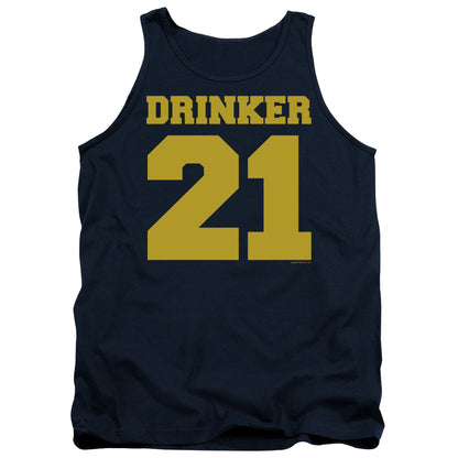 Drinker 21 Mens Tank Top Shirt Navy