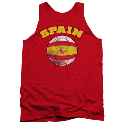 Spain Mens Tank Top Shirt Red