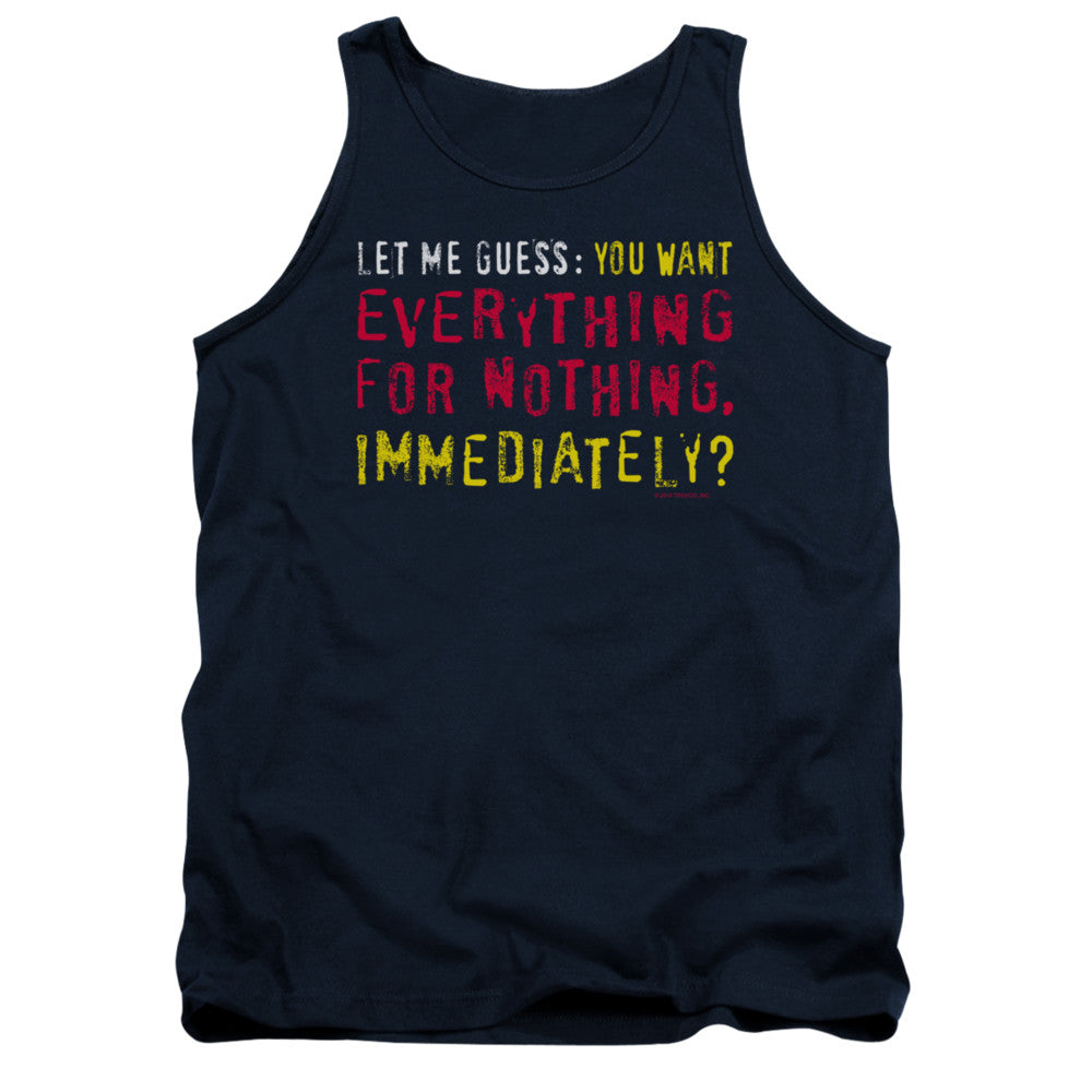 Guess Mens Tank Top Shirt Navy