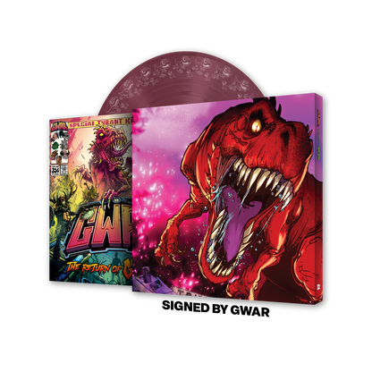 GWAR 'The Return of Gor Gor' Signed Platinum Edition Comic Book + Vinyl Record LP (Limited Edition Fruit Punch)