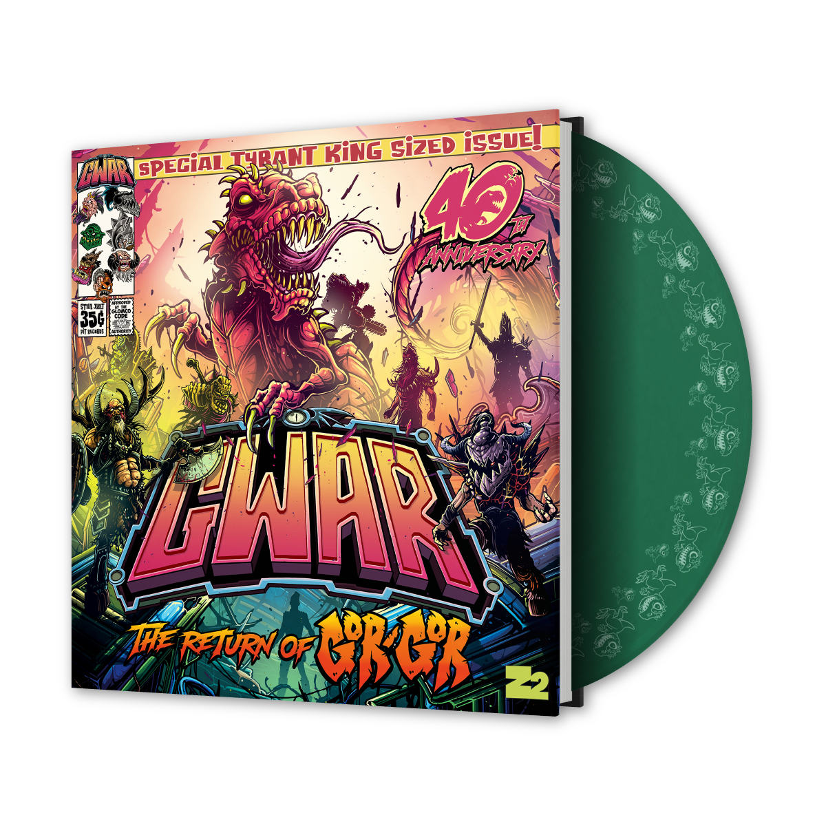 GWAR 'The Return of Gor Gor' Deluxe Comic Book + Vinyl Record LP (Limited Edition Evergreen)