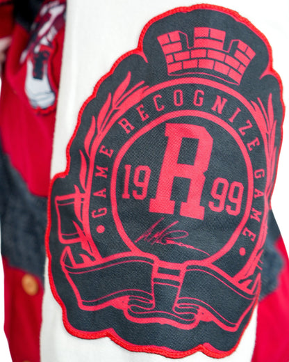 The Boondocks Riley Football Knit Red Mens Hoodie
