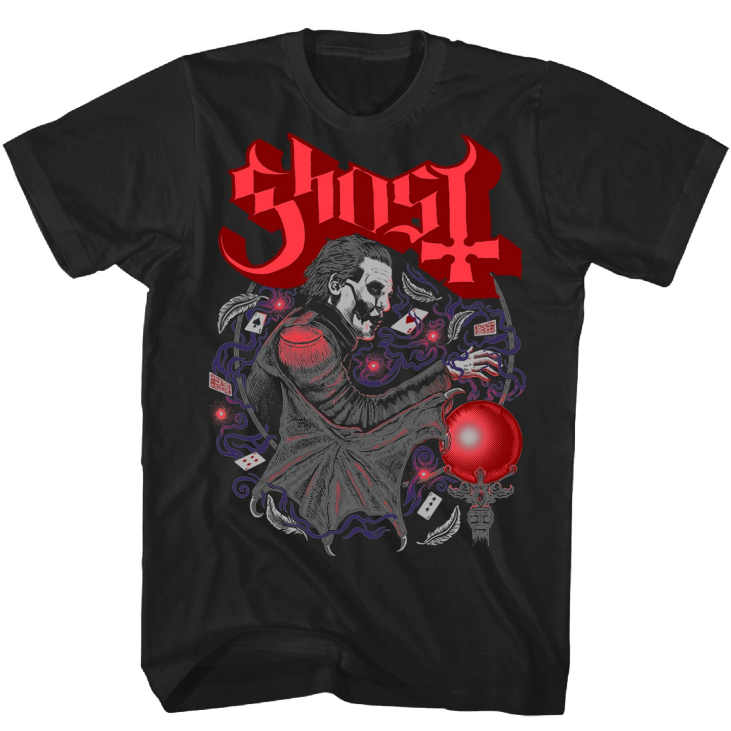 Ghost Copia Cards Mens T Shirt Black