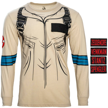 Ghostbusters Costume T-Shirt Customize Your Look with Four Interchangeable Name Patches