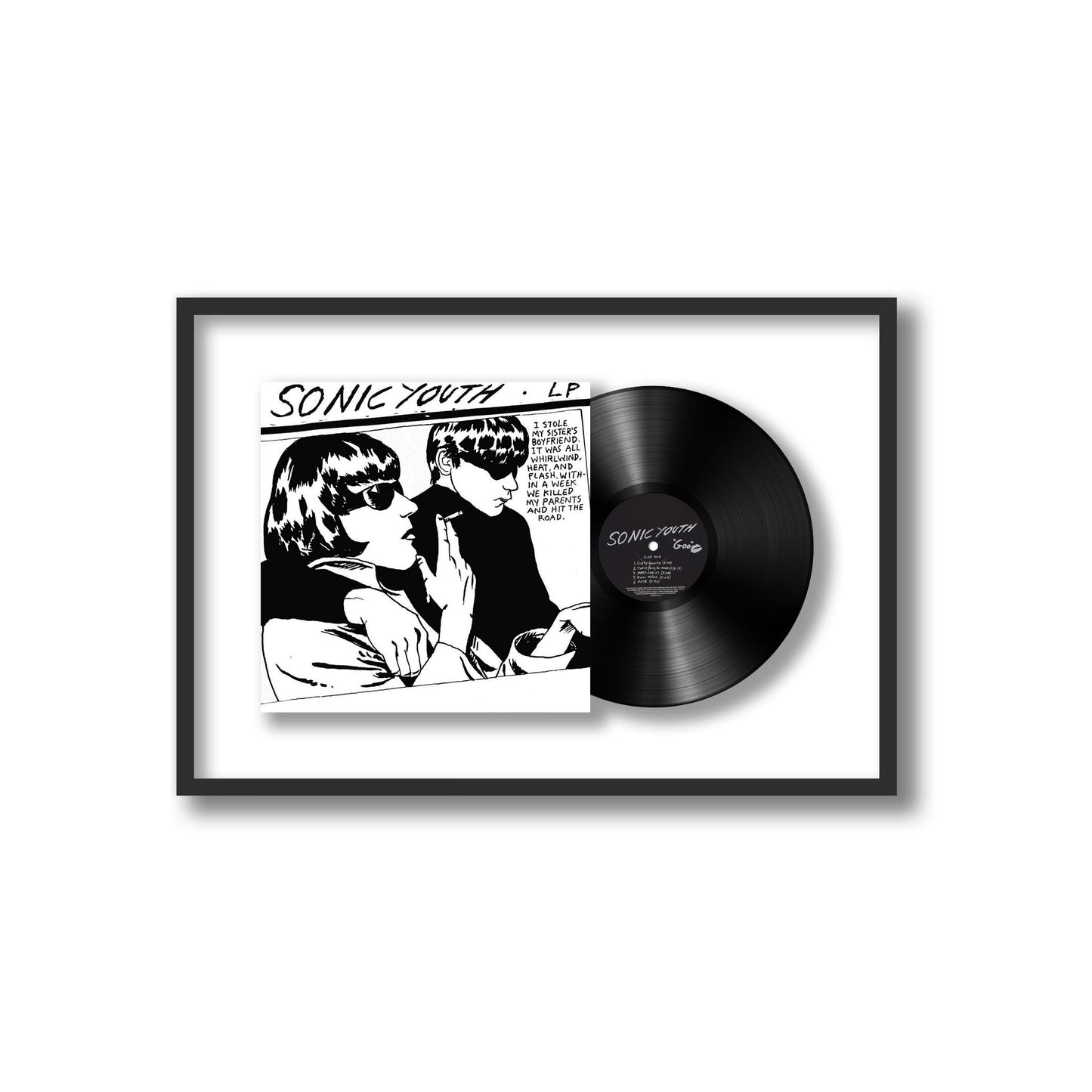 Sonic Youth Goo Framed Vinyl Record