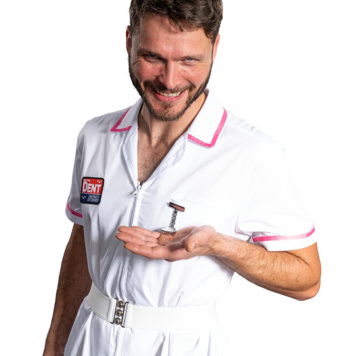 Dark Knight Dent Superhero Villain Nurse Cosplay Halloween Cosplay Costume Set