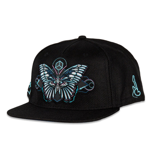 Bass Physics Butterfly Black Snapback Hat Grassroots California