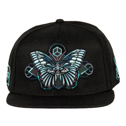 Bass Physics Butterfly Black Snapback Hat Grassroots California