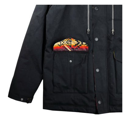 Desert Lore Black Sherpa Parka Jacket Grassroots California