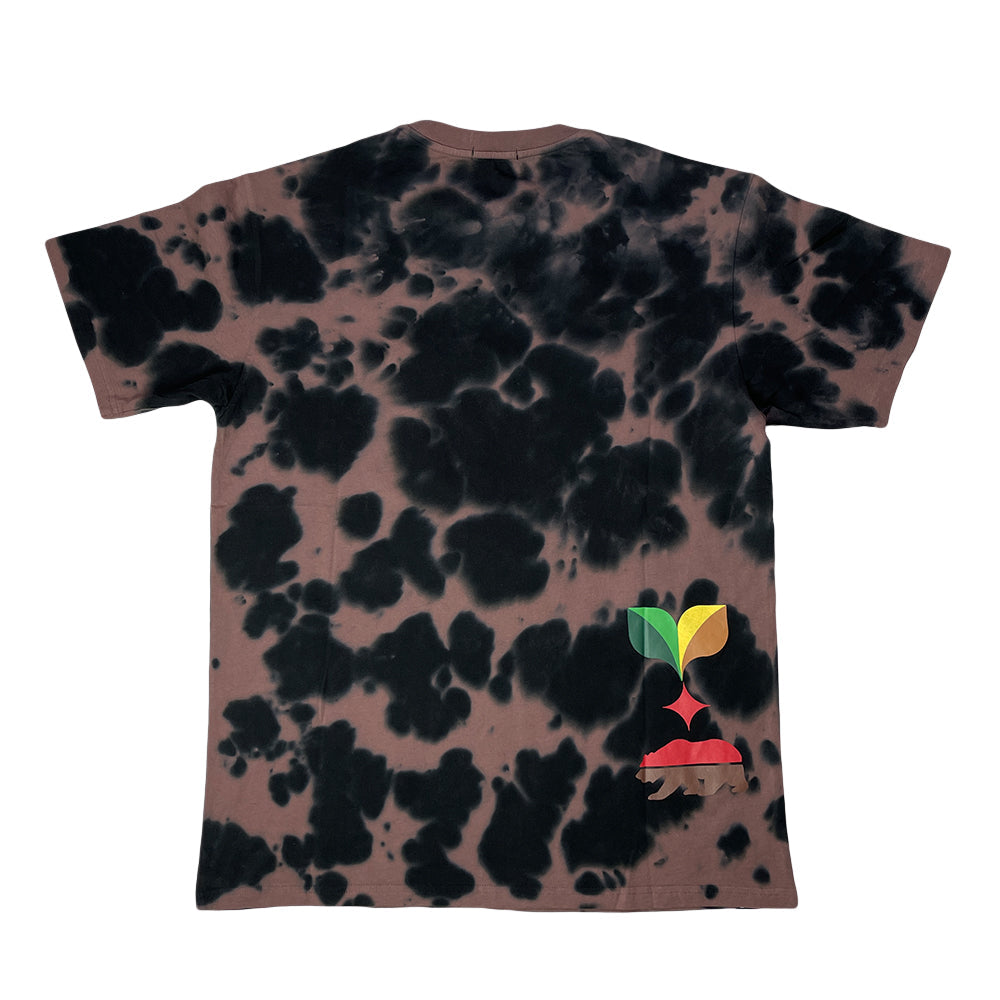 Bombearclat Marble Dye Black T Shirt Grassroots California