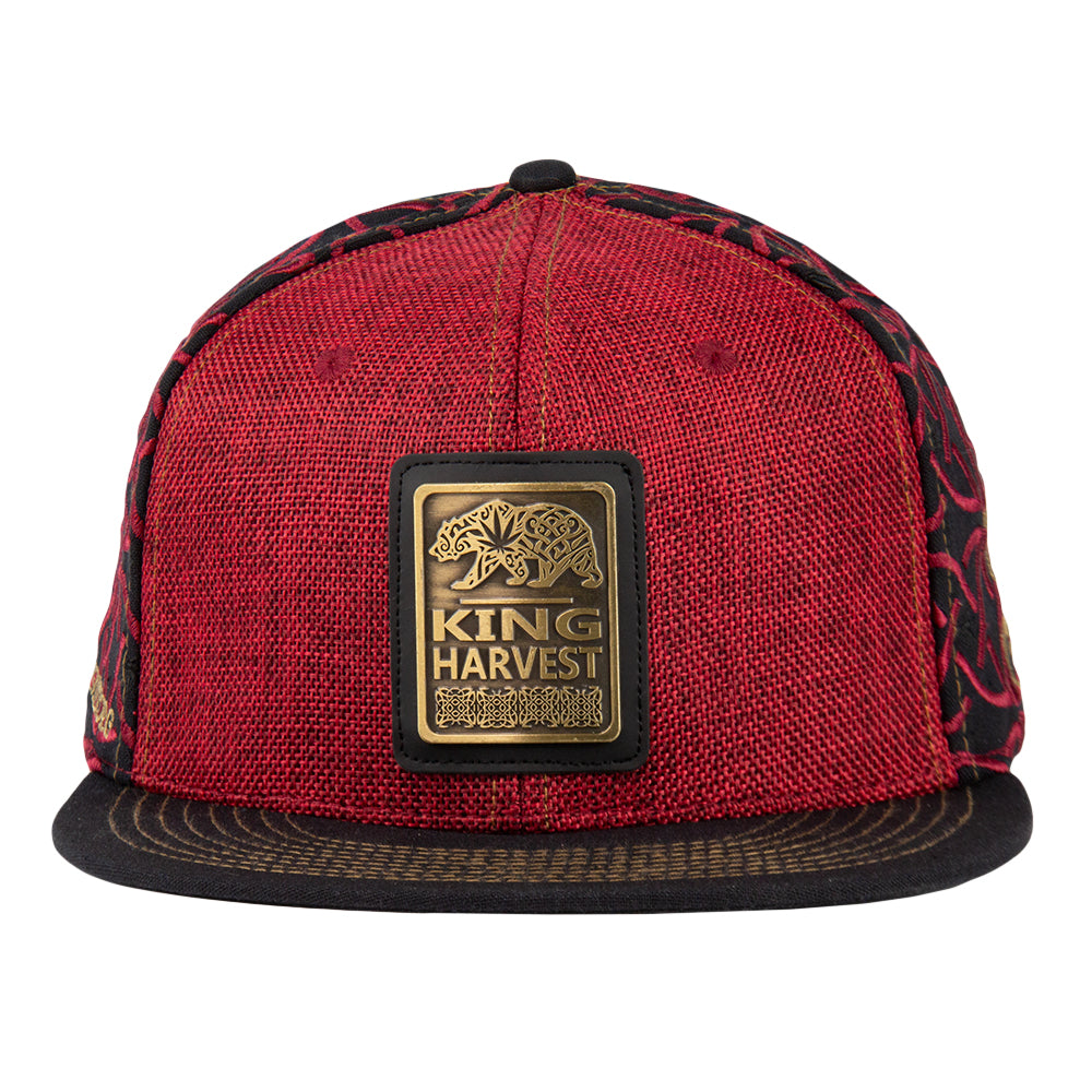 Kings Harvest Celtic Red Strapback Hat Grassroots California