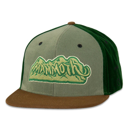 Mountain Division Mammoth Green Corduroy Strapback Hat Grassroots California