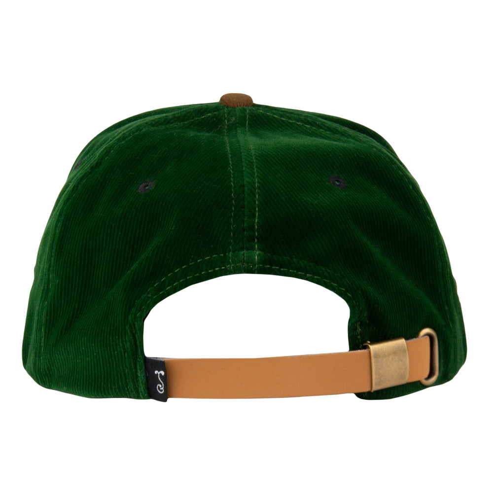 Mountain Division Mammoth Green Corduroy Strapback Hat Grassroots California