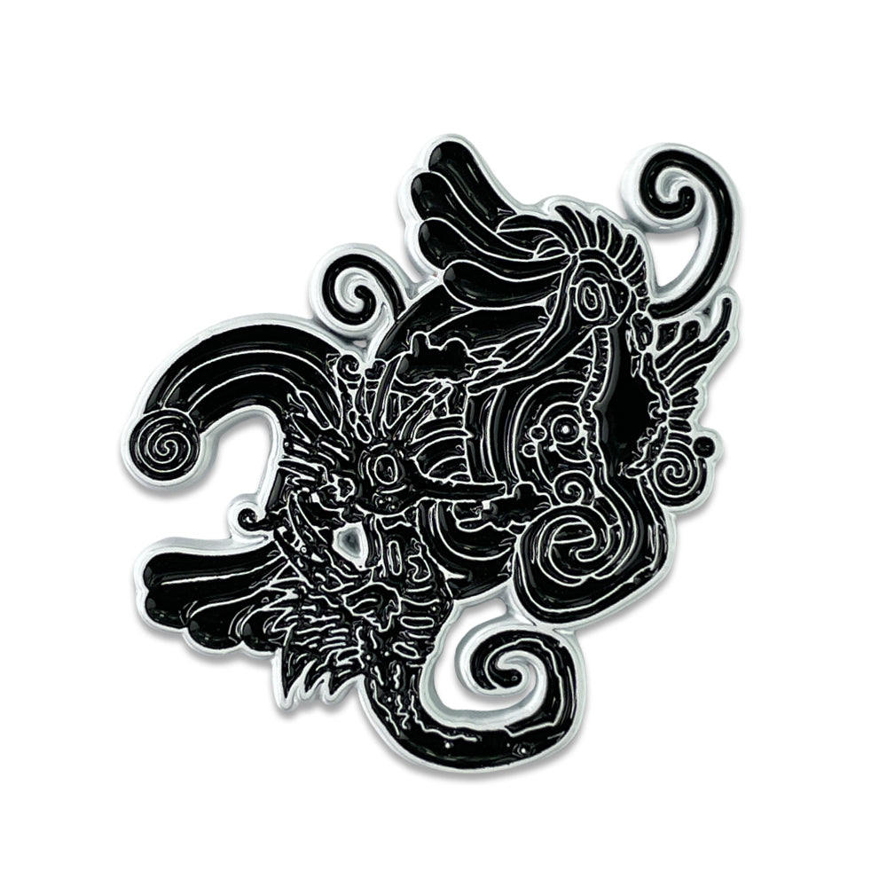 Vincent Gordon Seahorse Party Blackout Black Pin Grassroots California