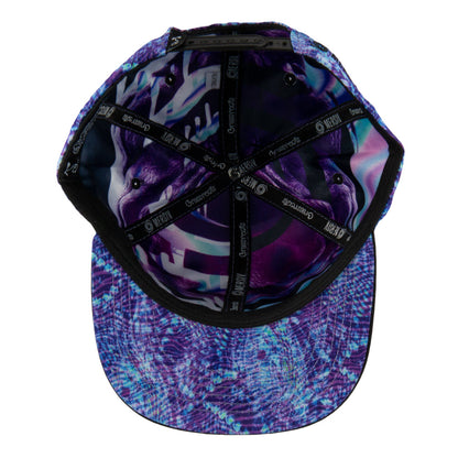 Mersiv Script Purple Snapback Hat Grassroots California