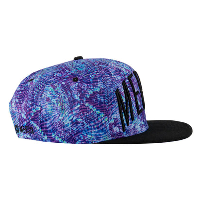 Mersiv Script Purple Snapback Hat Grassroots California