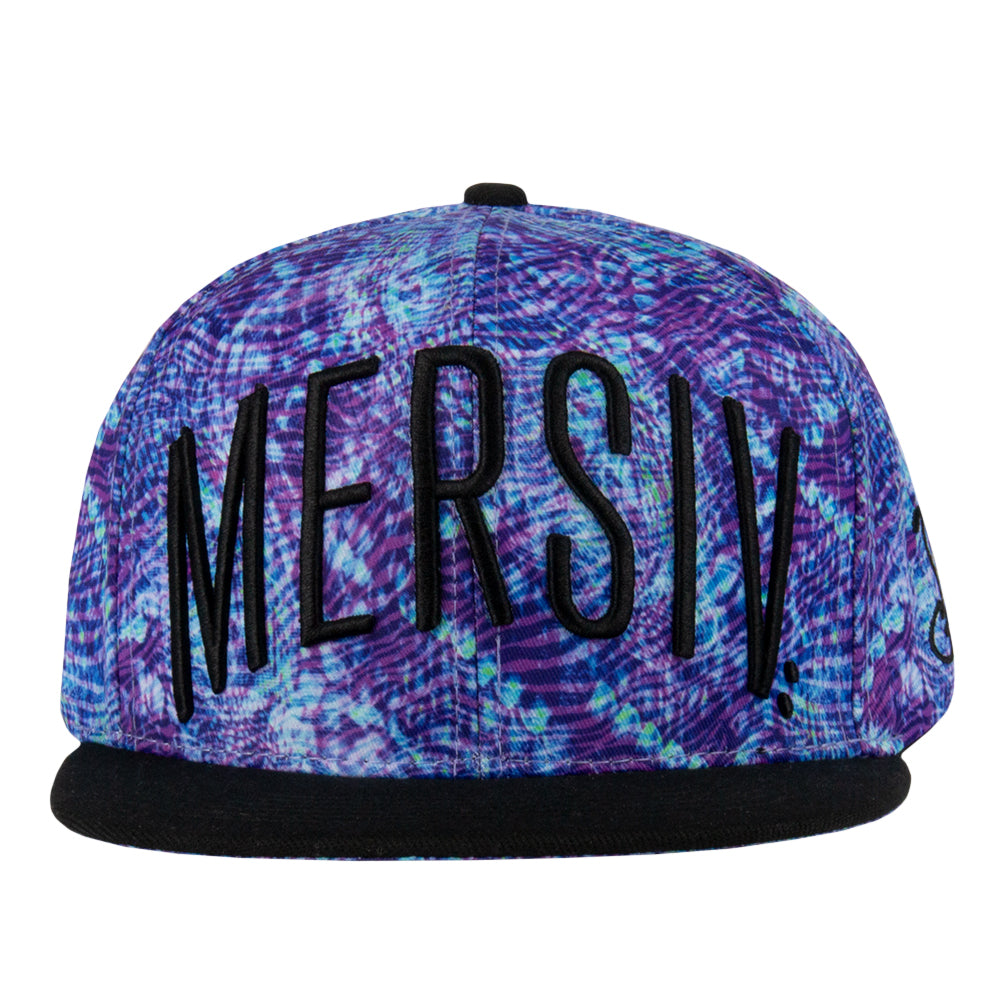 Mersiv Script Purple Snapback Hat Grassroots California