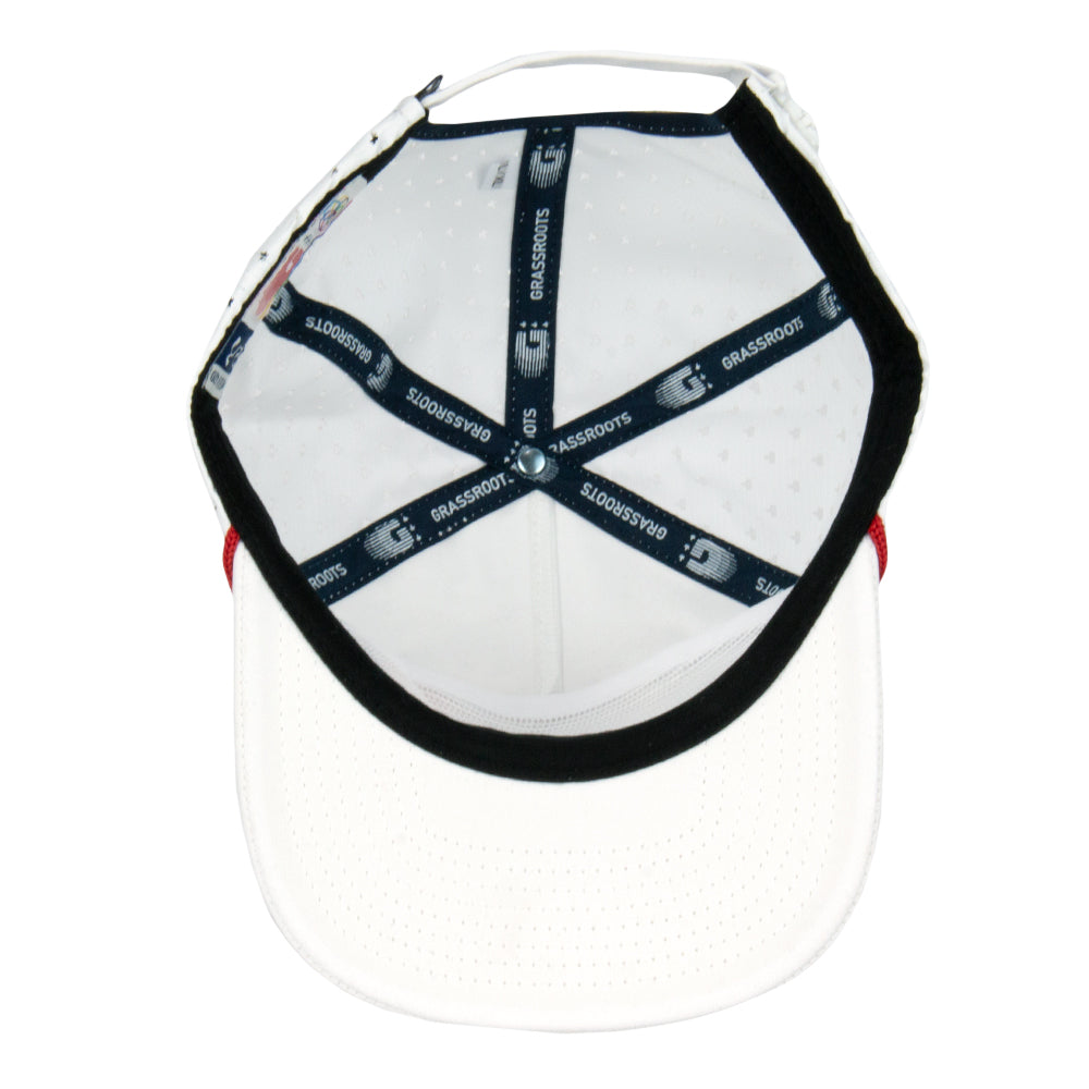 Bleizing White Zipperback Hat Grassroots California