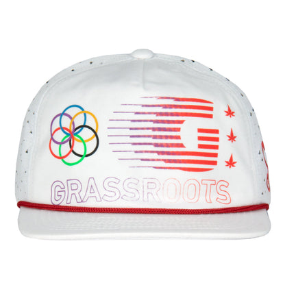 Bleizing White Zipperback Hat Grassroots California