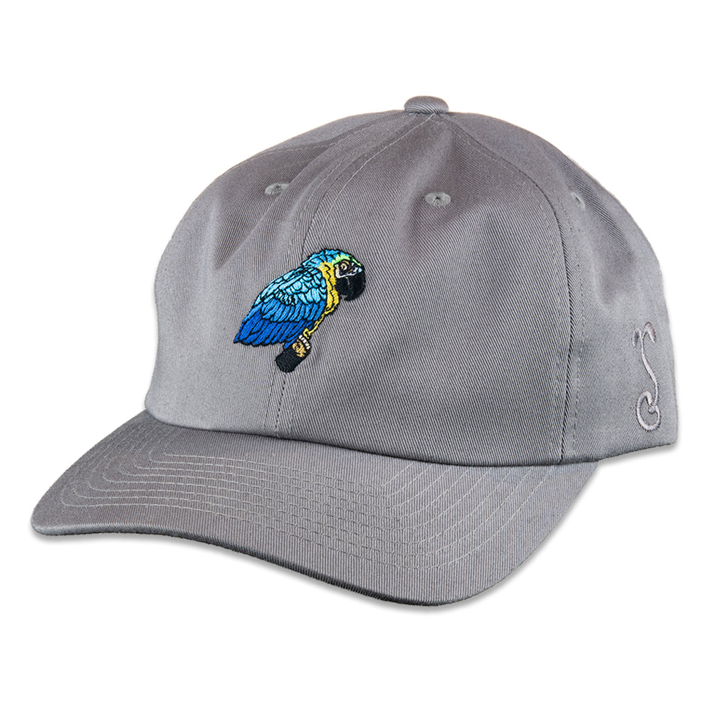 Blue Gold Macaw Gray Dad Hat Grassroots California