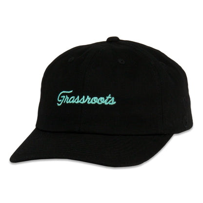 Golfroots Hazard Black Dad Hat Grassroots California