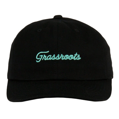 Golfroots Hazard Black Dad Hat Grassroots California