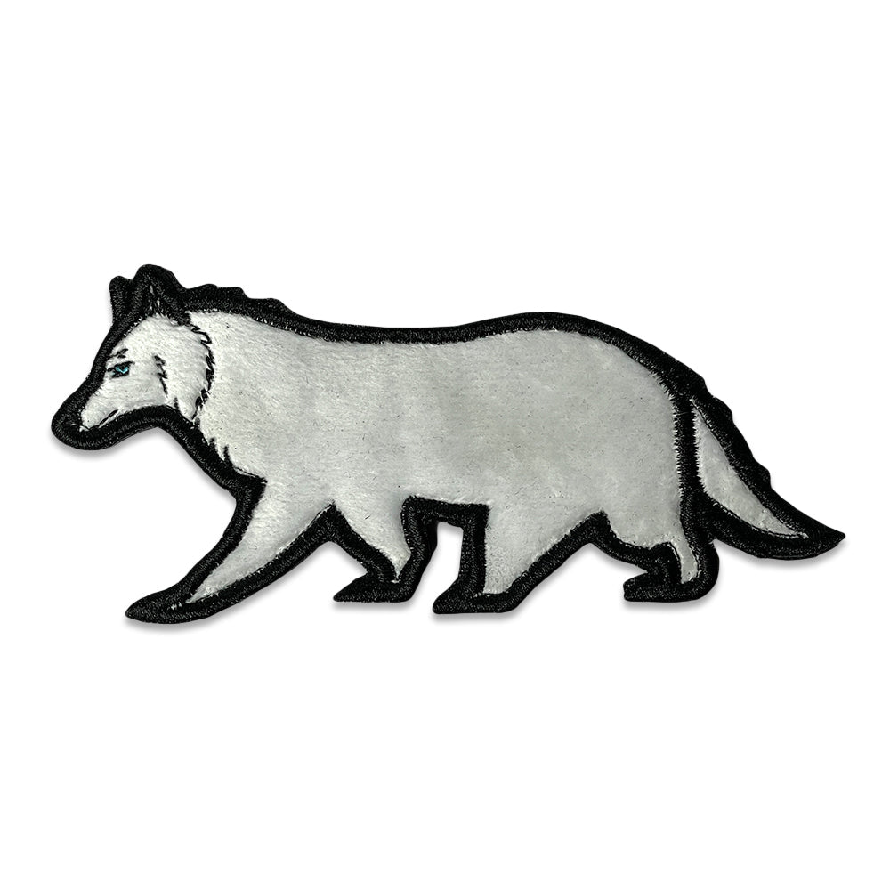 White Wolf Removable Bear Patch Grassroots California