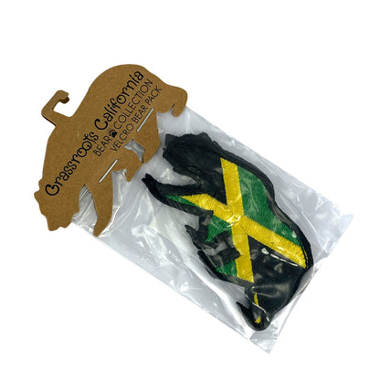 Jamaica Flag Removable Bear Patch Grassroots California