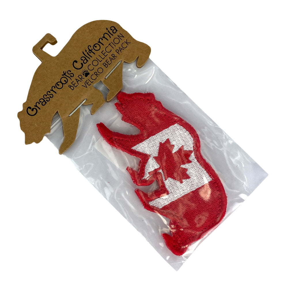 Canada Flag Removable Bear Patch Grassroots California