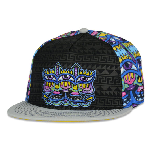 Chris Dyer Harmoneyes Blue Pattern Fitted Hat Grassroots California