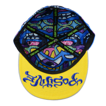 Chris Dyer Harmoneyes Blue Pattern Fitted Hat Grassroots California