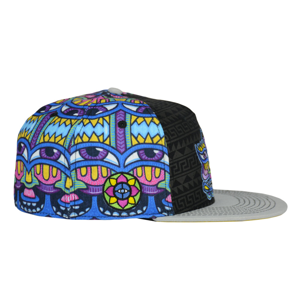 Chris Dyer Harmoneyes Blue Pattern Fitted Hat Grassroots California