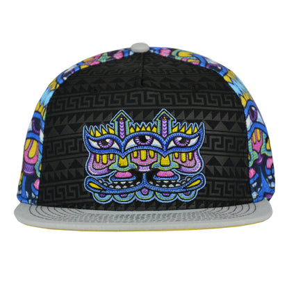 Chris Dyer Harmoneyes Blue Pattern Fitted Hat Grassroots California