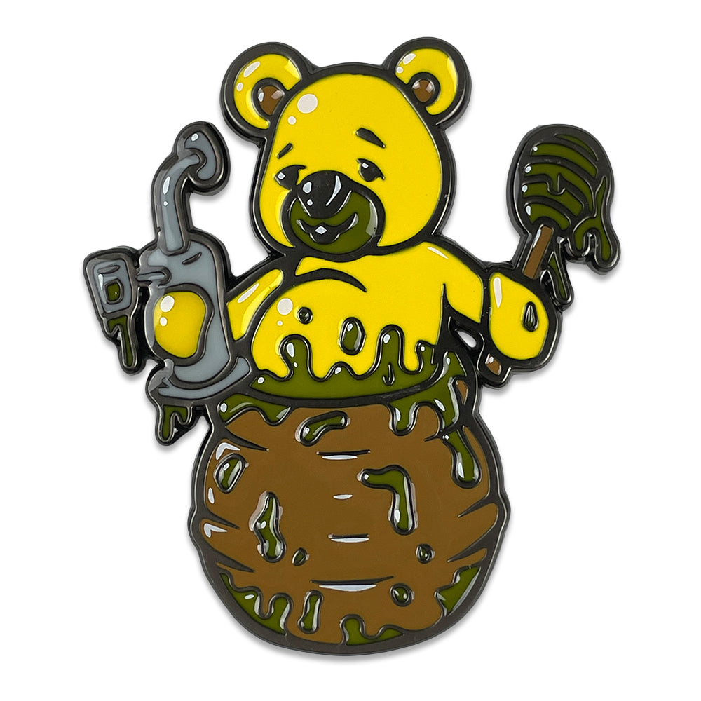 Honey Bear Enamel Magnet Grassroots California