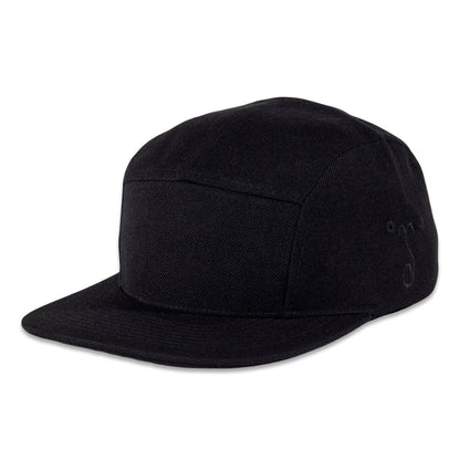 Touch of Class Black 5 Panel Hat Grassroots California