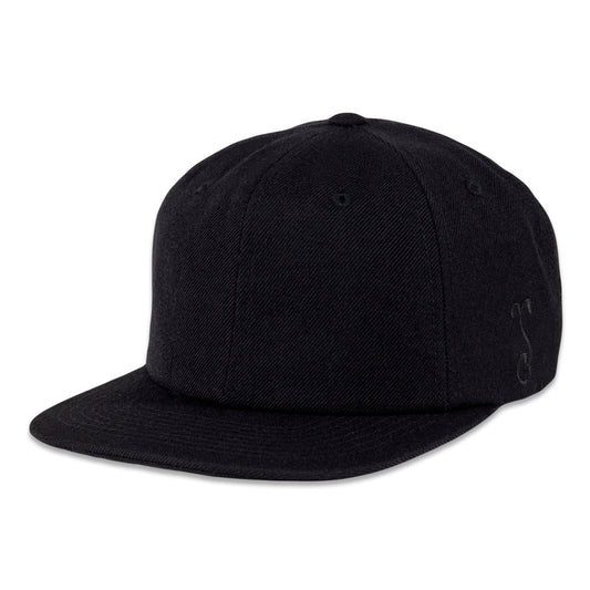 Touch of Class Black Strapback Hat Grassroots California