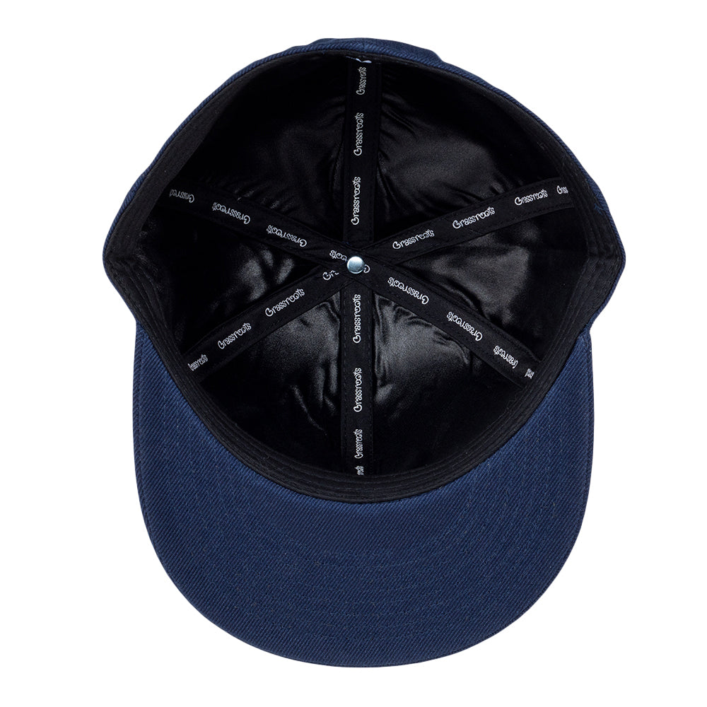 Touch of Class Navy Fitted Hat Grassroots California