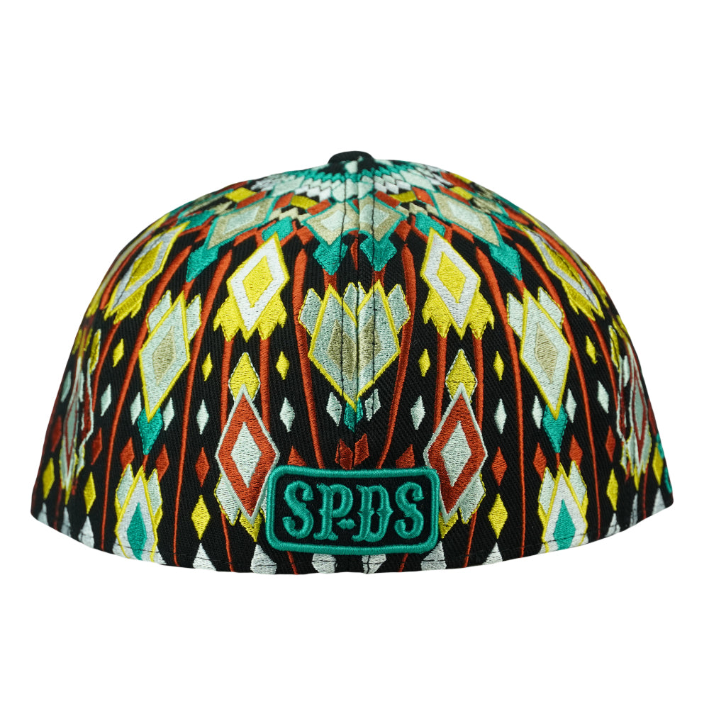 San Pedro Del Sol V3 Black Fitted Hat Grassroots California