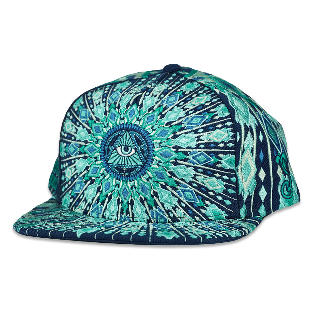 San Pedro Del Sol V3 Teal Fitted Hat Grassroots California