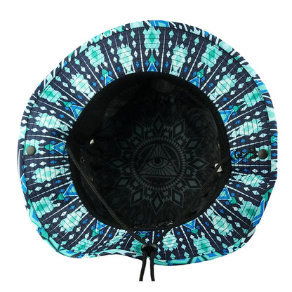 San Pedro Del Sol V3 Teal Boonie Hat Grassroots California