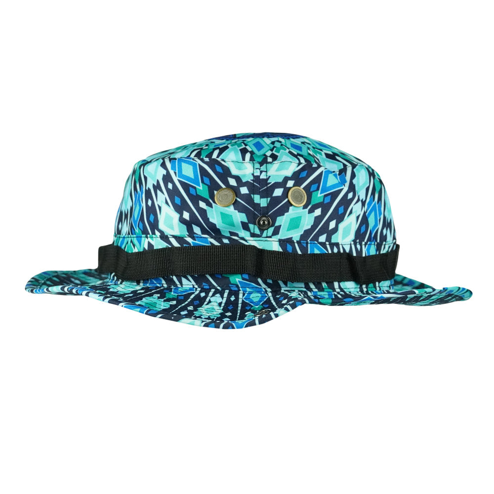 San Pedro Del Sol V3 Teal Boonie Hat Grassroots California